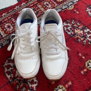 White rebook sneakers